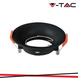 Faretto Incasso Rotondo in Plastica GU10 Nero
